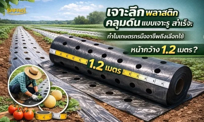 พลาสติกคลุมดินแบบเจาะรูสำเร็จ - หน้าปก