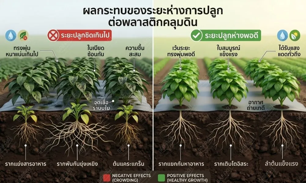 พลาสติกคลุมดิน -  2 ปัจจัยสำคัญ