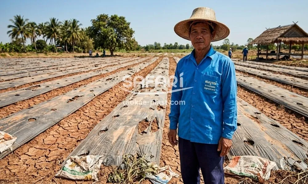 กำจัดพลาสติกคลุมดินที่ใช้แล้วยังไง?